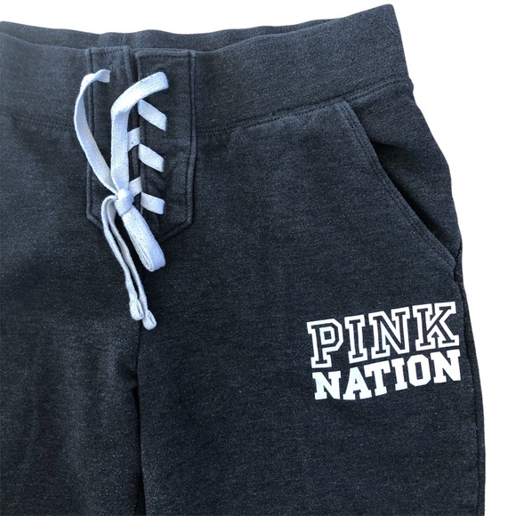 PINK Victoria's Secret Pants - Victoria's Secret PINK Pink Nation Lace Up Sweats Dorm